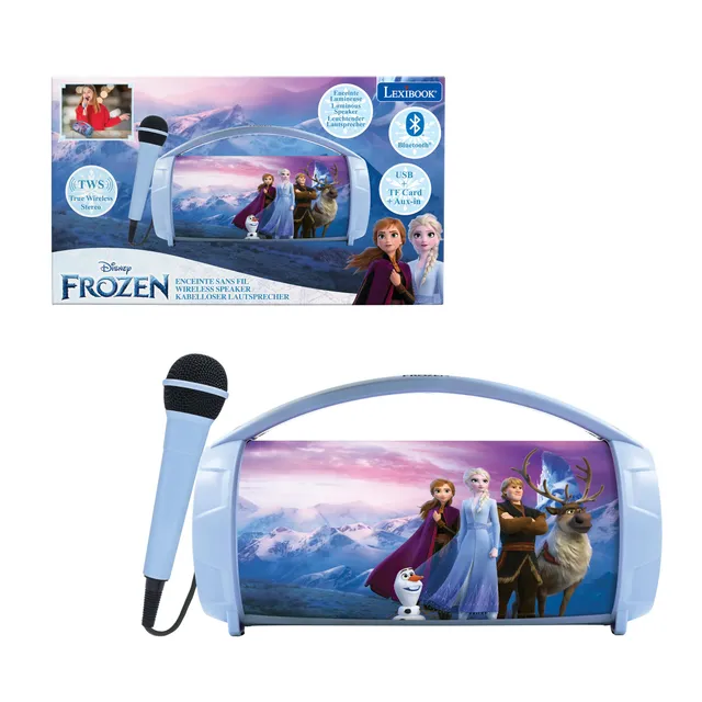 lexibook-frozen-altavoz-karaoke-azul-y-morado-btp585fzzlxb image 1
