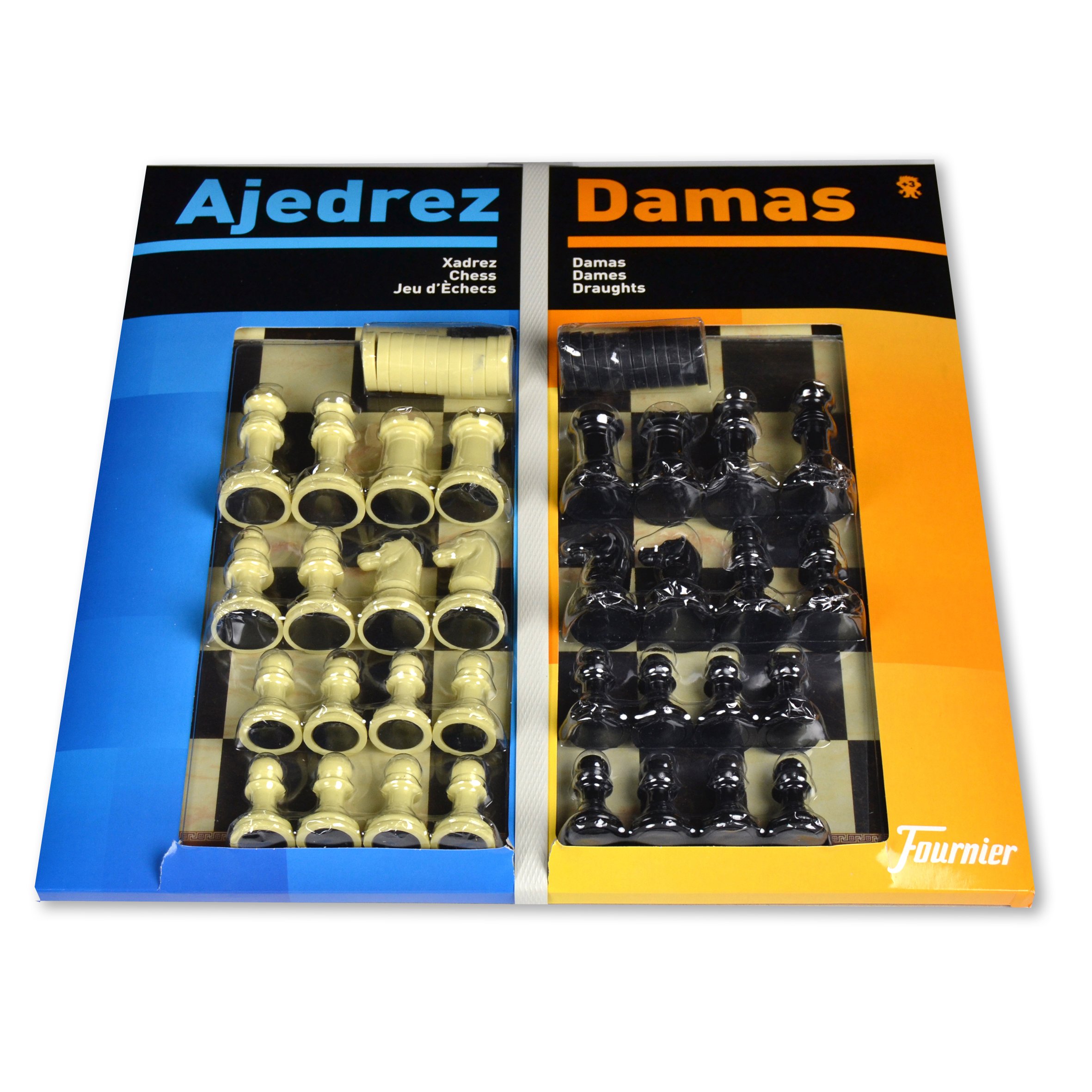 fournier-tablero-gran-ajedrez-damas-40x40-cm-fichas image 1