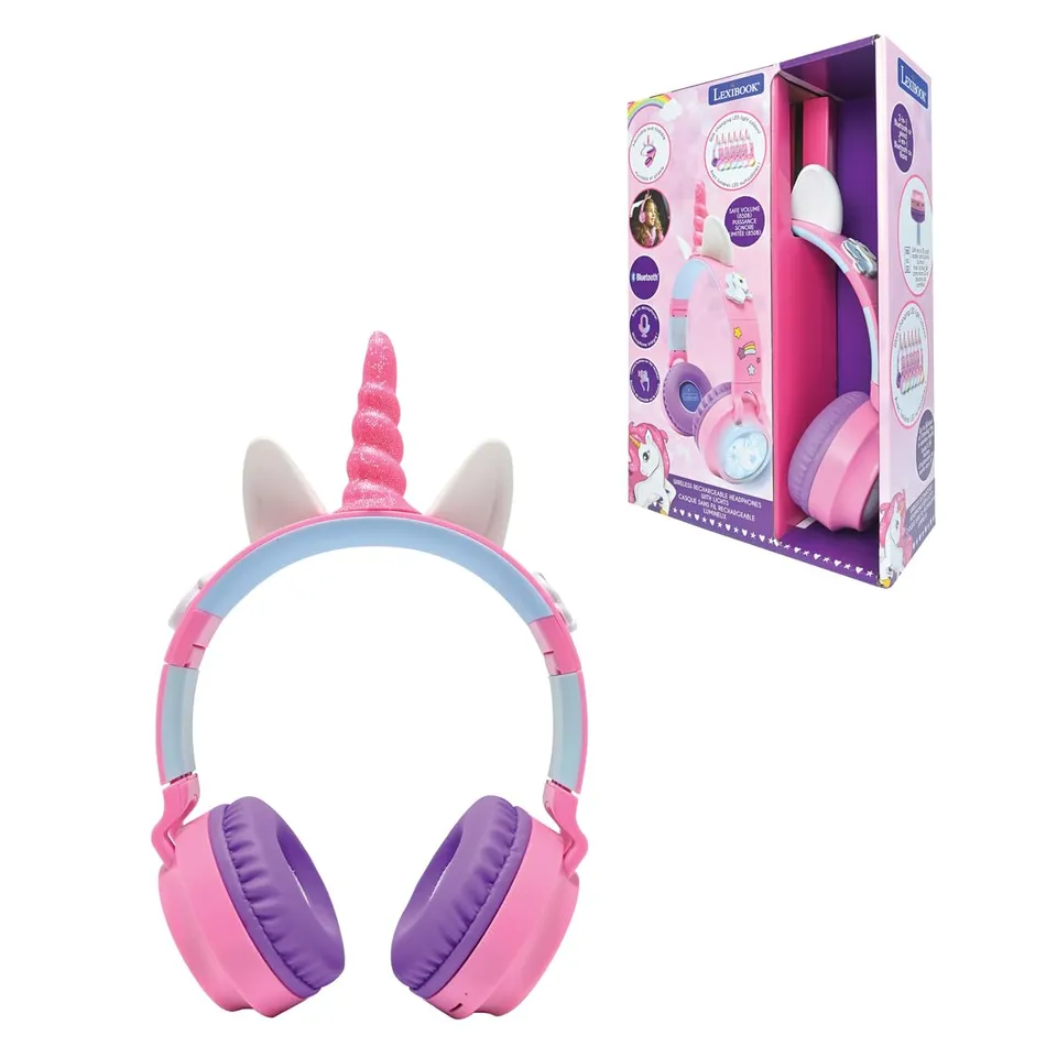 lexibook-unicornio-auriculares-bluetooth-hpbt015uni image 1