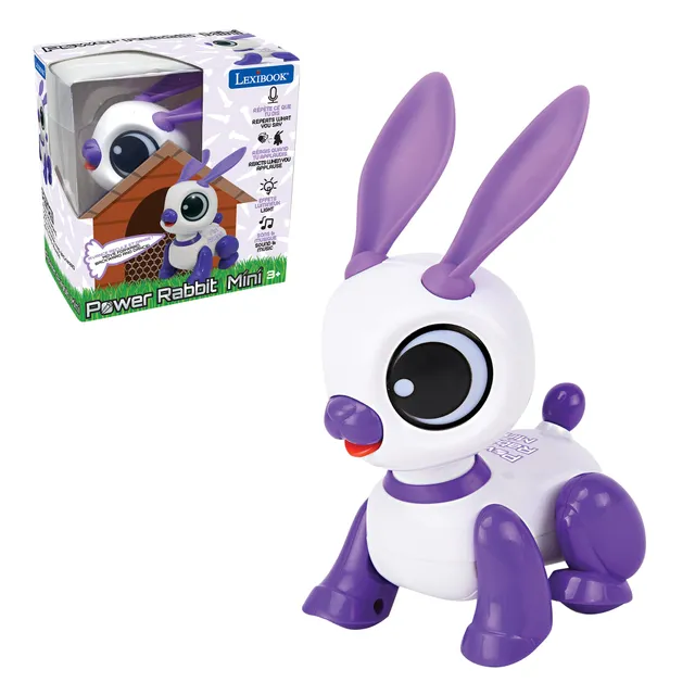 lexibook-power-rabbit-mini-robot-interactivo-rob02rab image 1