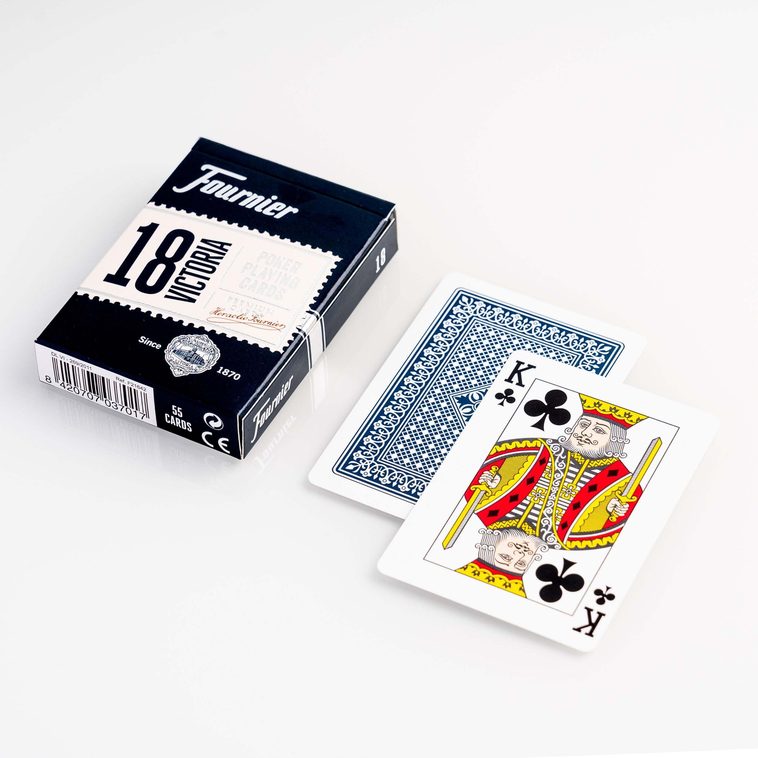 fournier-n-18-baraja-poker-cl-sica-55-cartas-azul-roja image 5