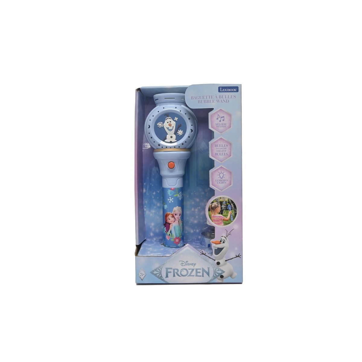lexibook-disney-frozen-olaf-varita-de-burbujas-prb10fz-con-luz-y-sonido image 5