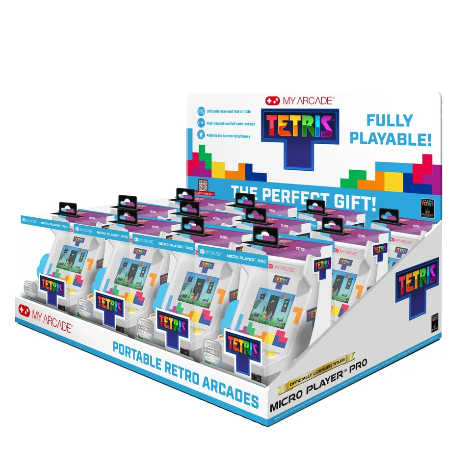 my-arcade-tetris-micro-player-pro-tray-12-pcs-expositor image 1