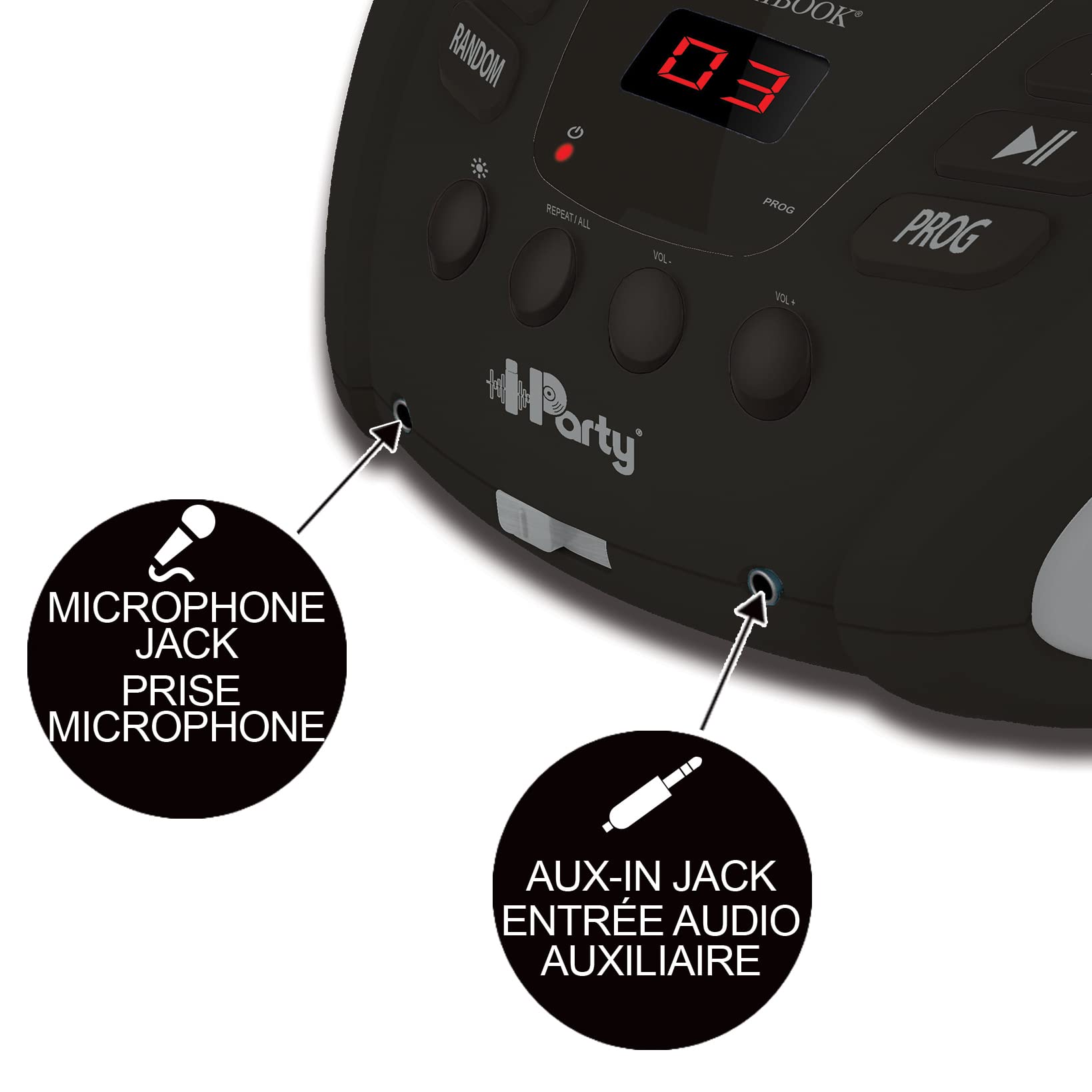 lexibook-iparty-reproductor-cd-bluetooth-rcd109bk image 3