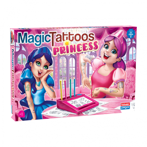 falomir-juegos-tatuajes-m-gicos-princesas-set-de-tatuajes-temporales image 1