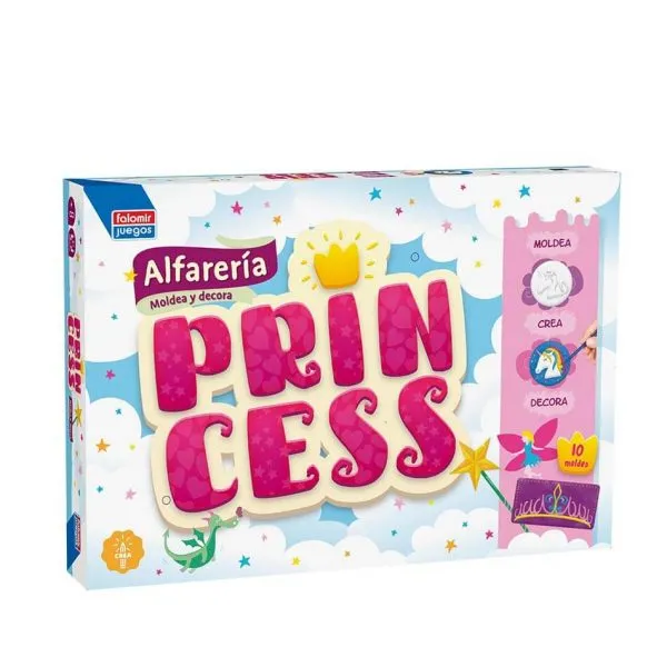 falomir-juegos-alfarer-a-princesas-kit-creativo-para-moldear-y-decorar image 1