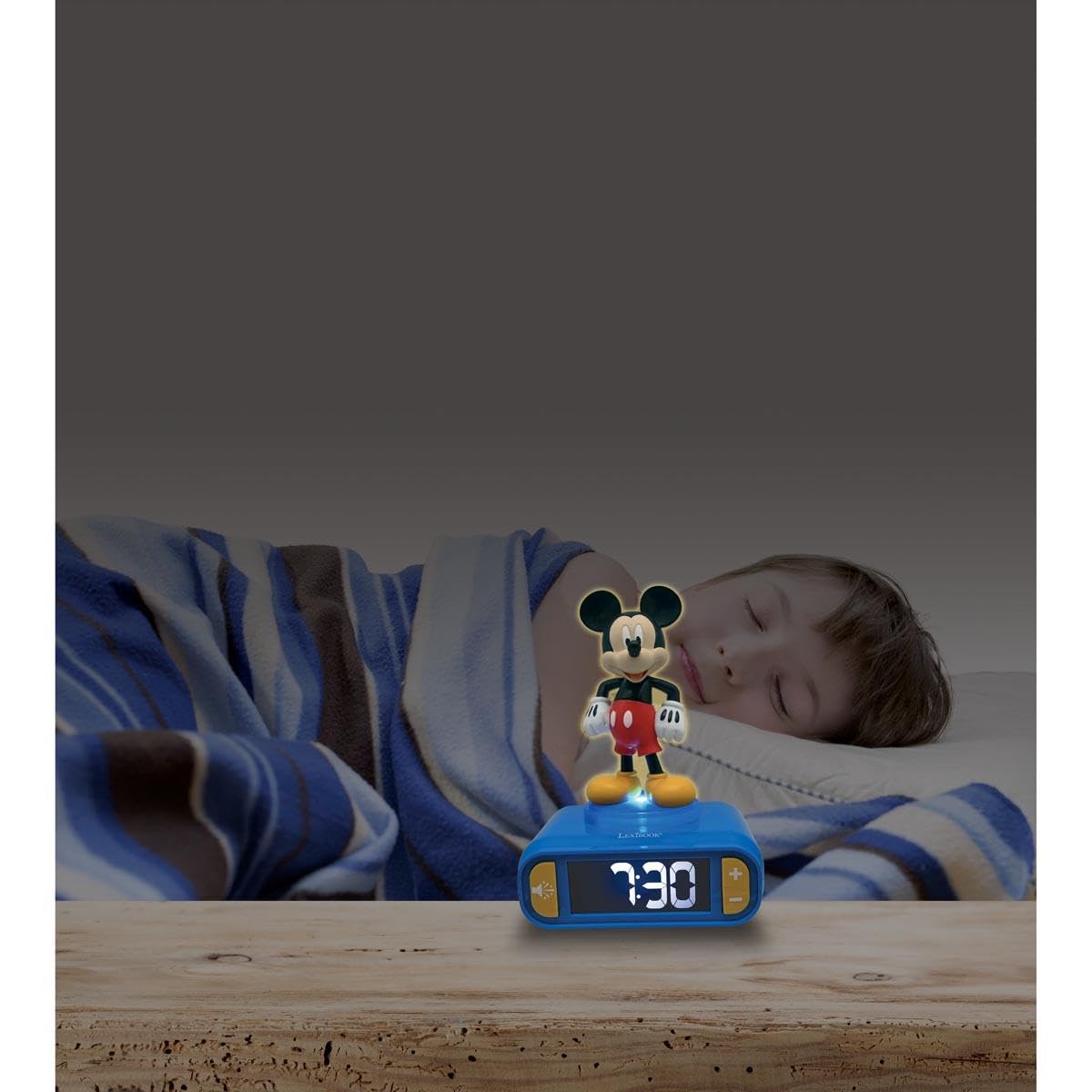 lexibook-mickey-reloj-despertador-luz-nocturna-rl800mchlxb image 4