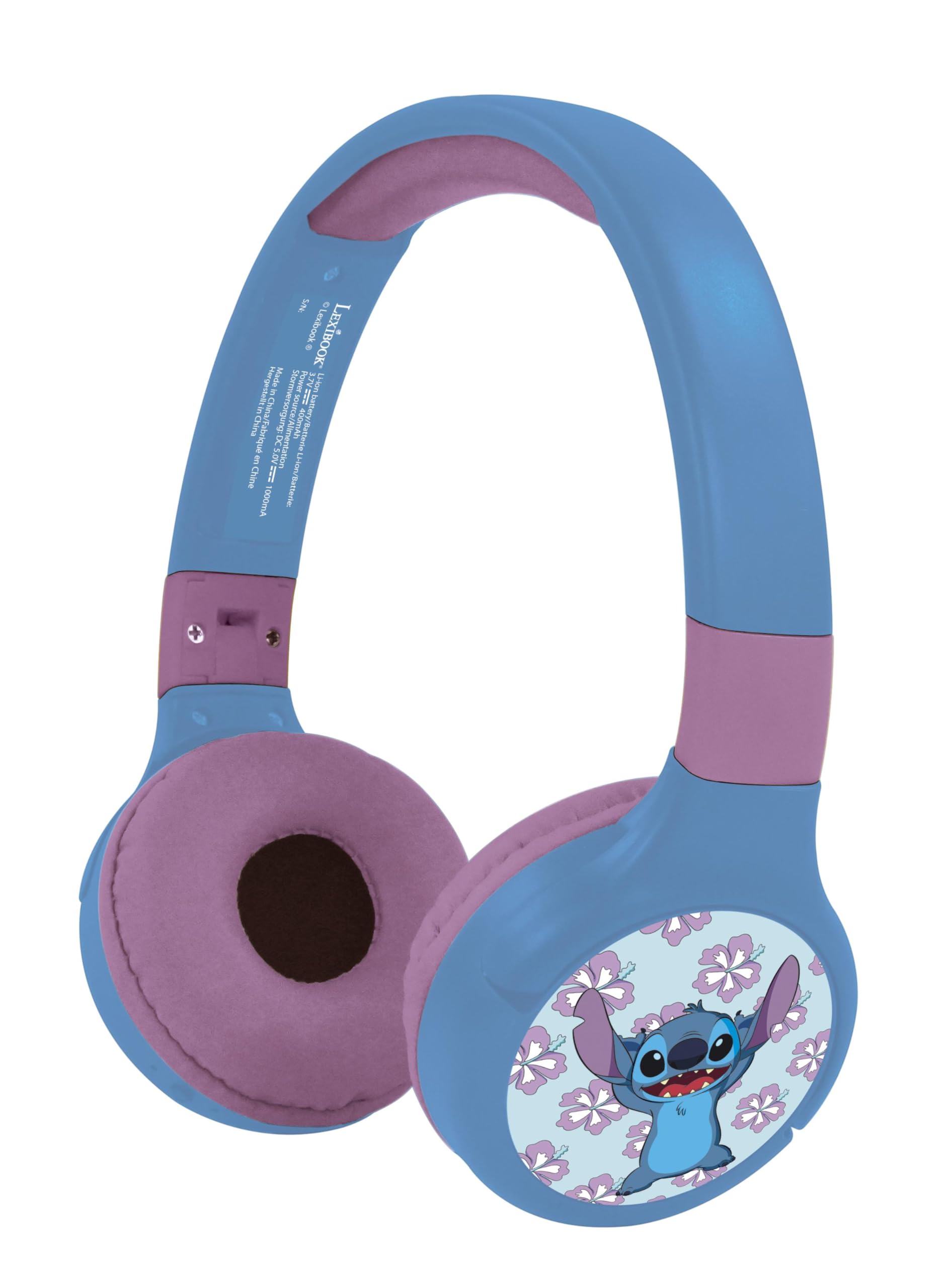 lexibook-stitch-auriculares-bluetooth-hpbt010dlxb-2-en-1 image 3