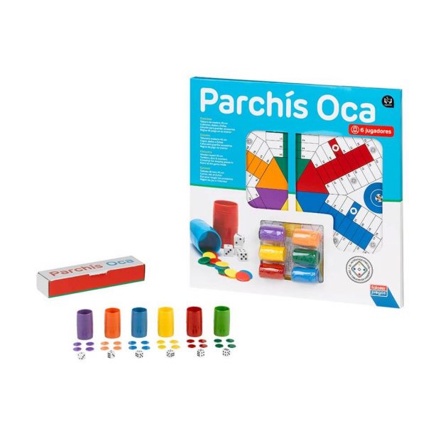 falomir-juegos-parch-s-6-jugadores-con-oca-40-cm-con-accesorios-juego-de-mesa image 2