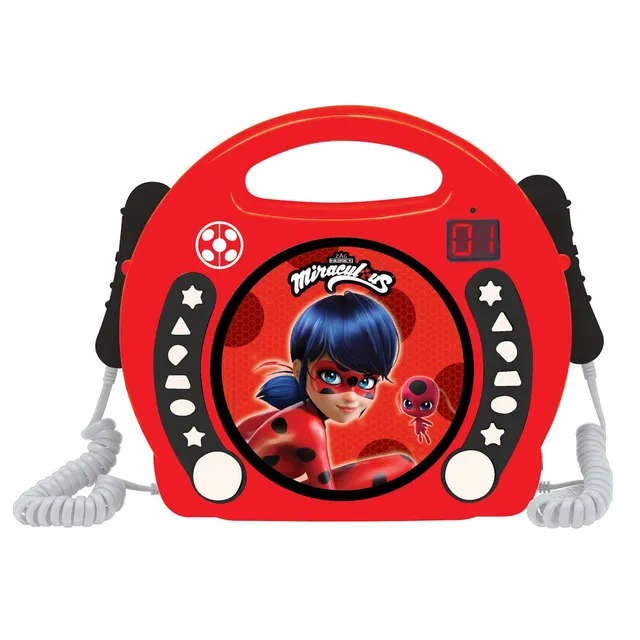 lexibook-miraculous-ladybug-reproductor-cd-port-til-karaoke-rcdk100mi image 1