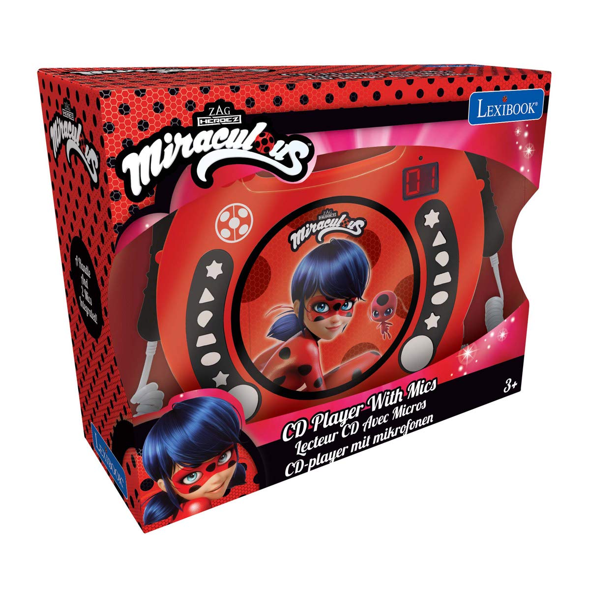 lexibook-miraculous-ladybug-reproductor-cd-port-til-karaoke-rcdk100mi image 6