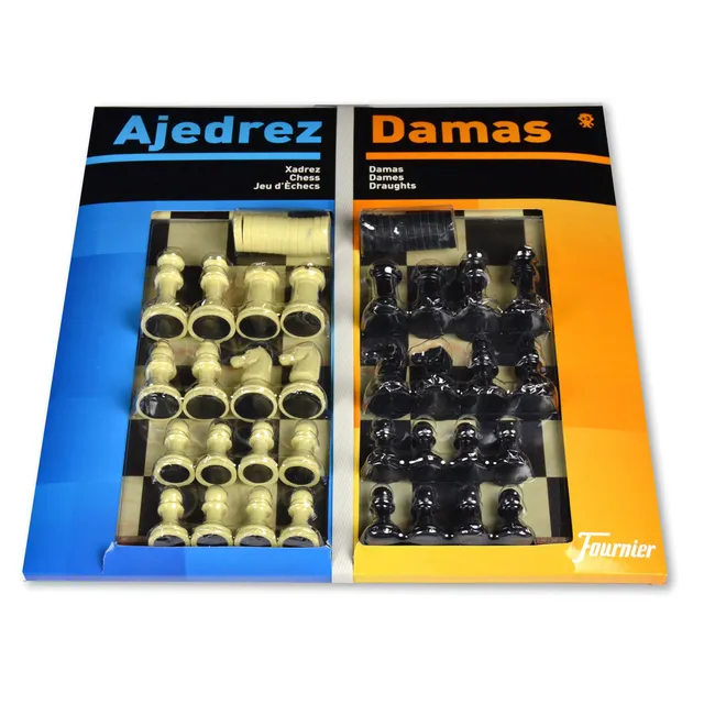 fournier-tablero-gran-ajedrez-damas-40x40-cm-fichas image 1