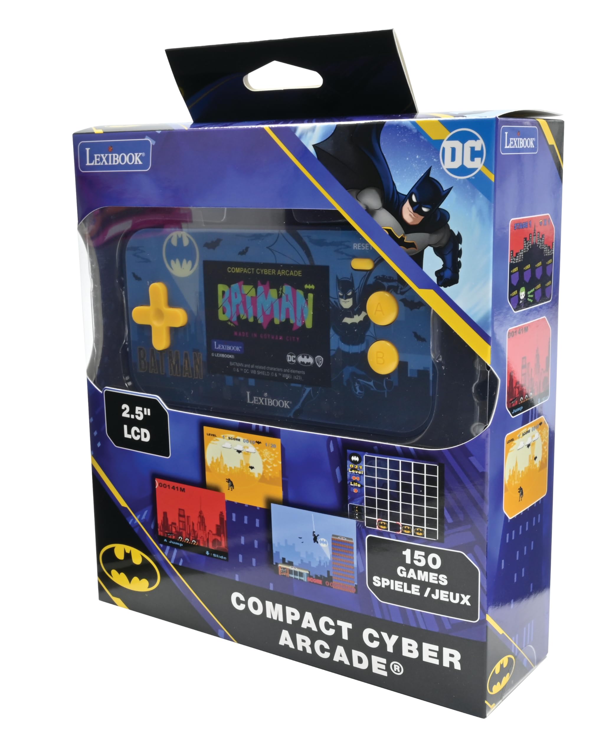 lexibook-batman-consola-cyber-arcade-jl2367bat-150-juegos image 3