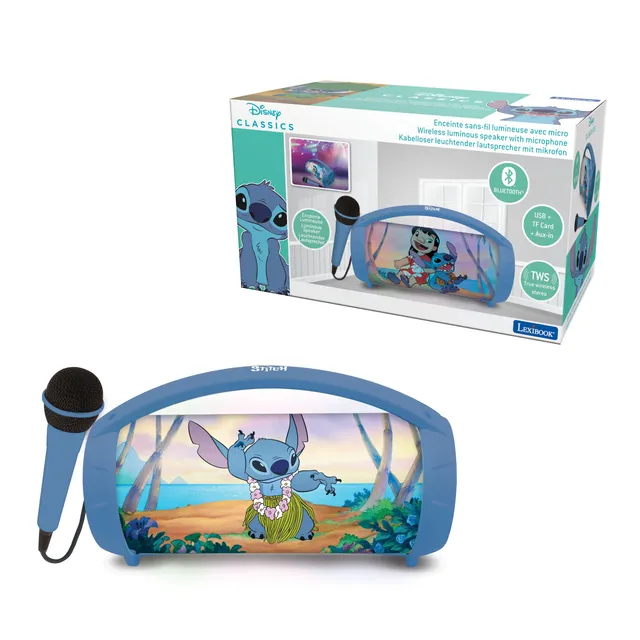 lexibook-stitch-btp585dzlxb-altavoz-karaoke-azul-con-micr-fono image 1
