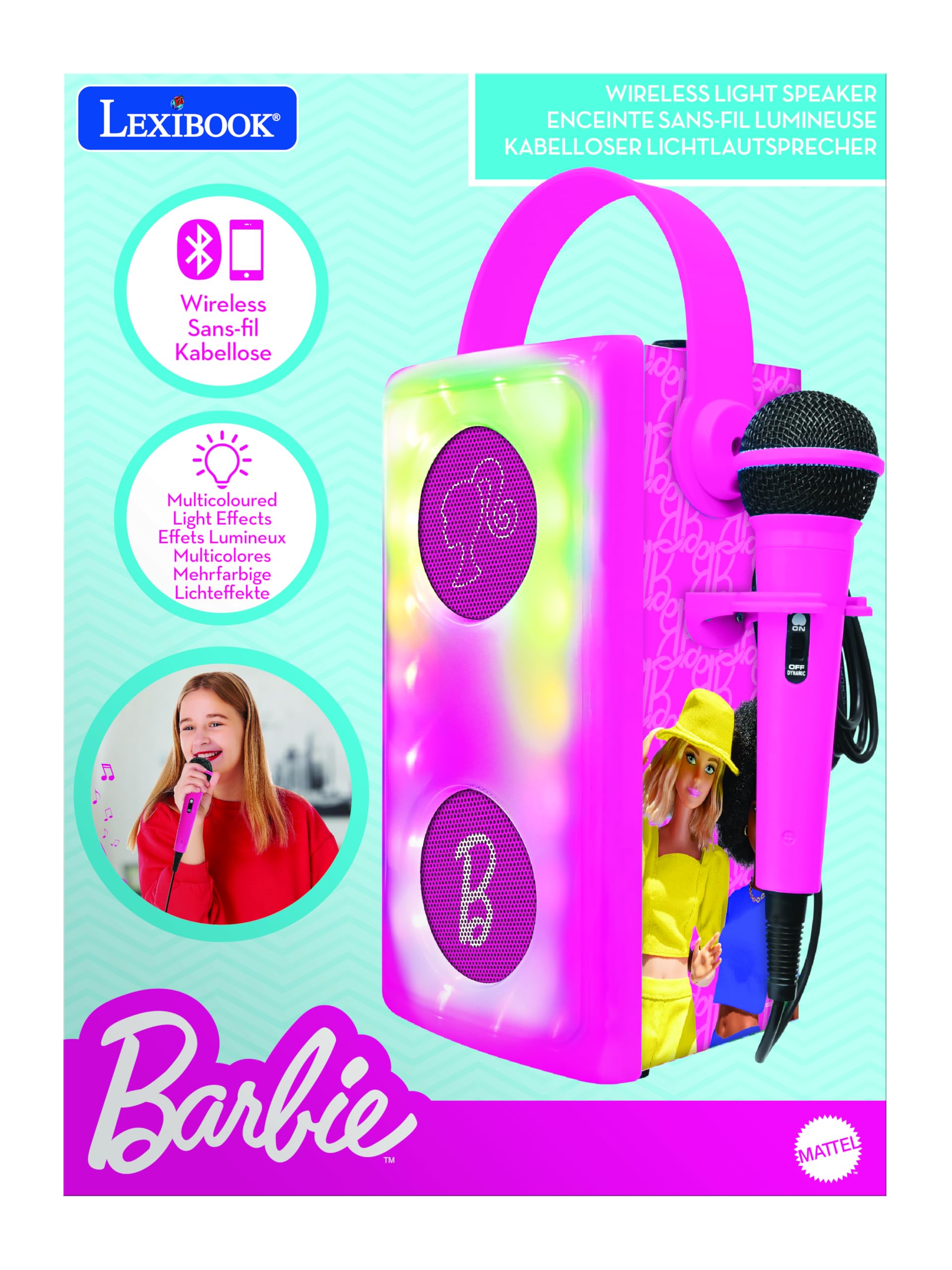 lexibook-barbie-btp185bbz-altavoz-bluetooth-con-micr-fono-y-luces image 5