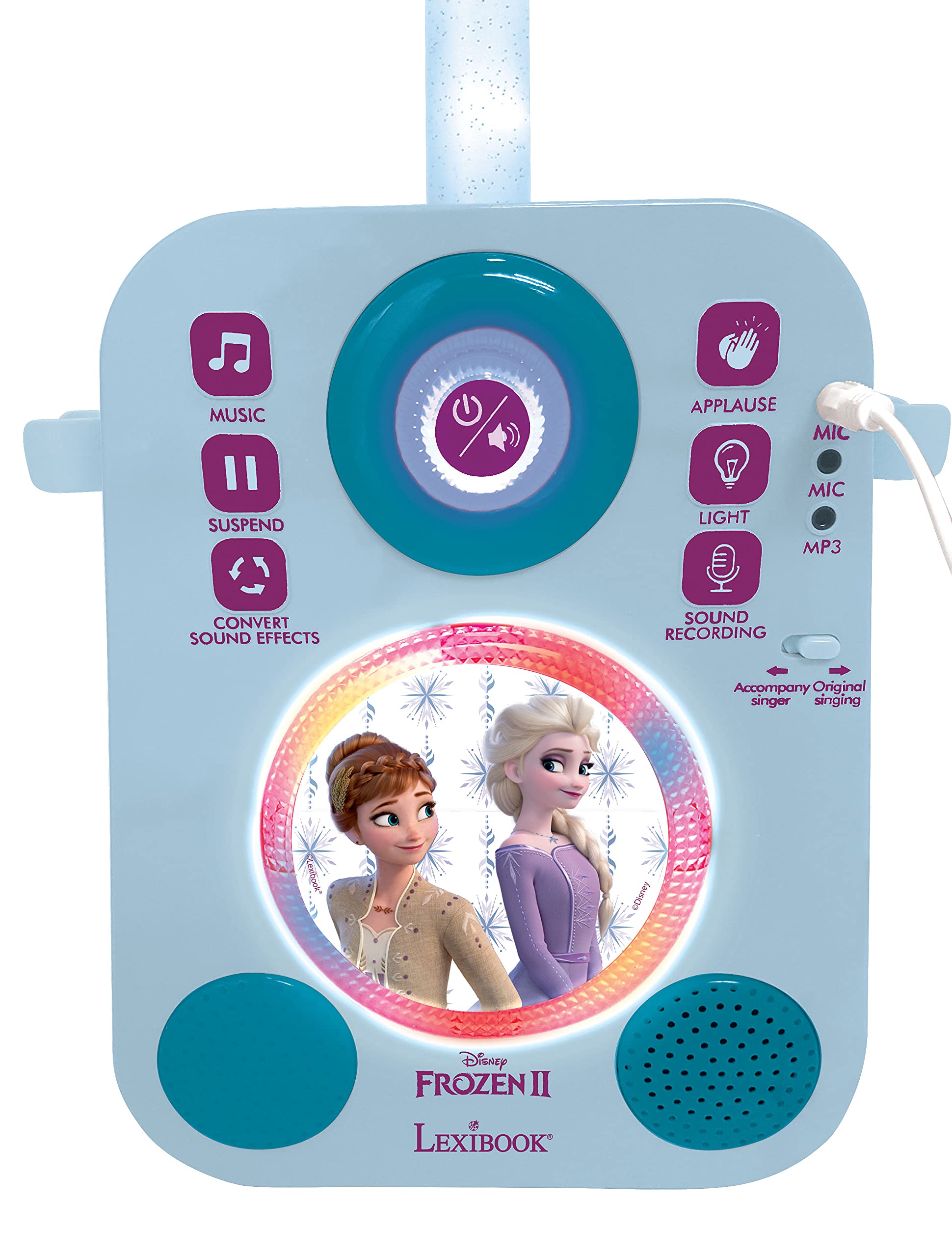 lexibook-frozen-k140fz-altavoz-musical-luminoso-con-2-micr-fonos image 2