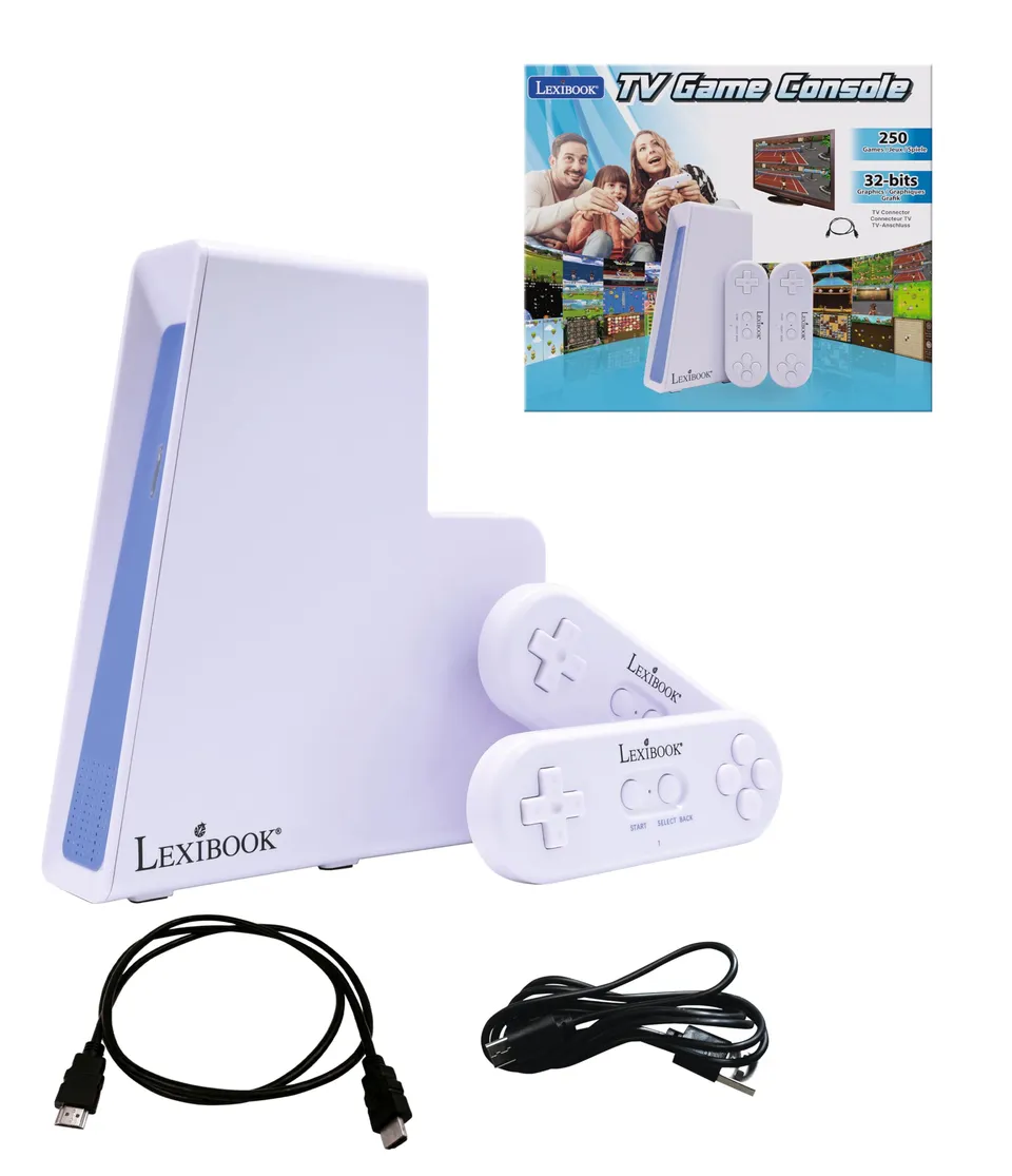 lexibook-jg7440-consola-de-juegos-tv-con-250-juegos-y-2-mandos-inal-mbricos image 1