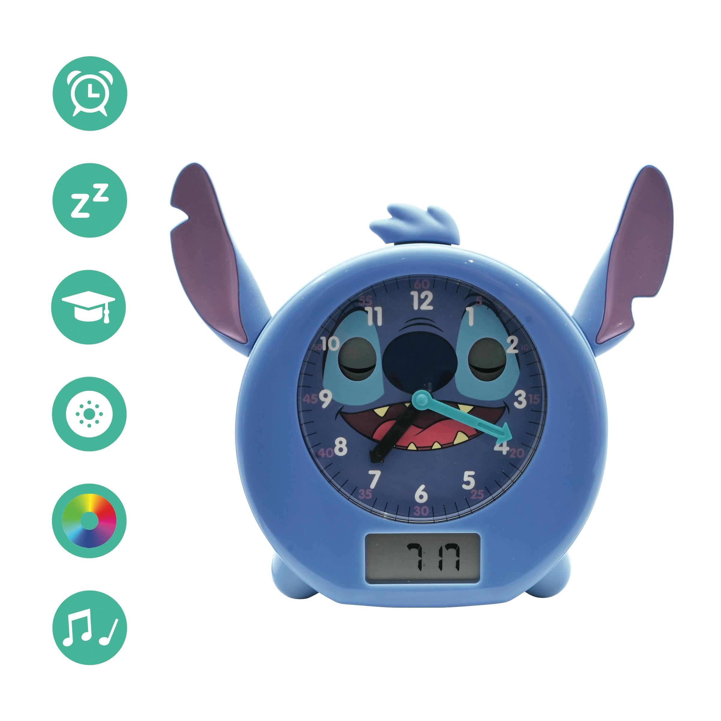 lexibook-rlt100dlxb-stitch-reloj-compa-ero-de-sue-o-con-luz-y-melod-as image 2