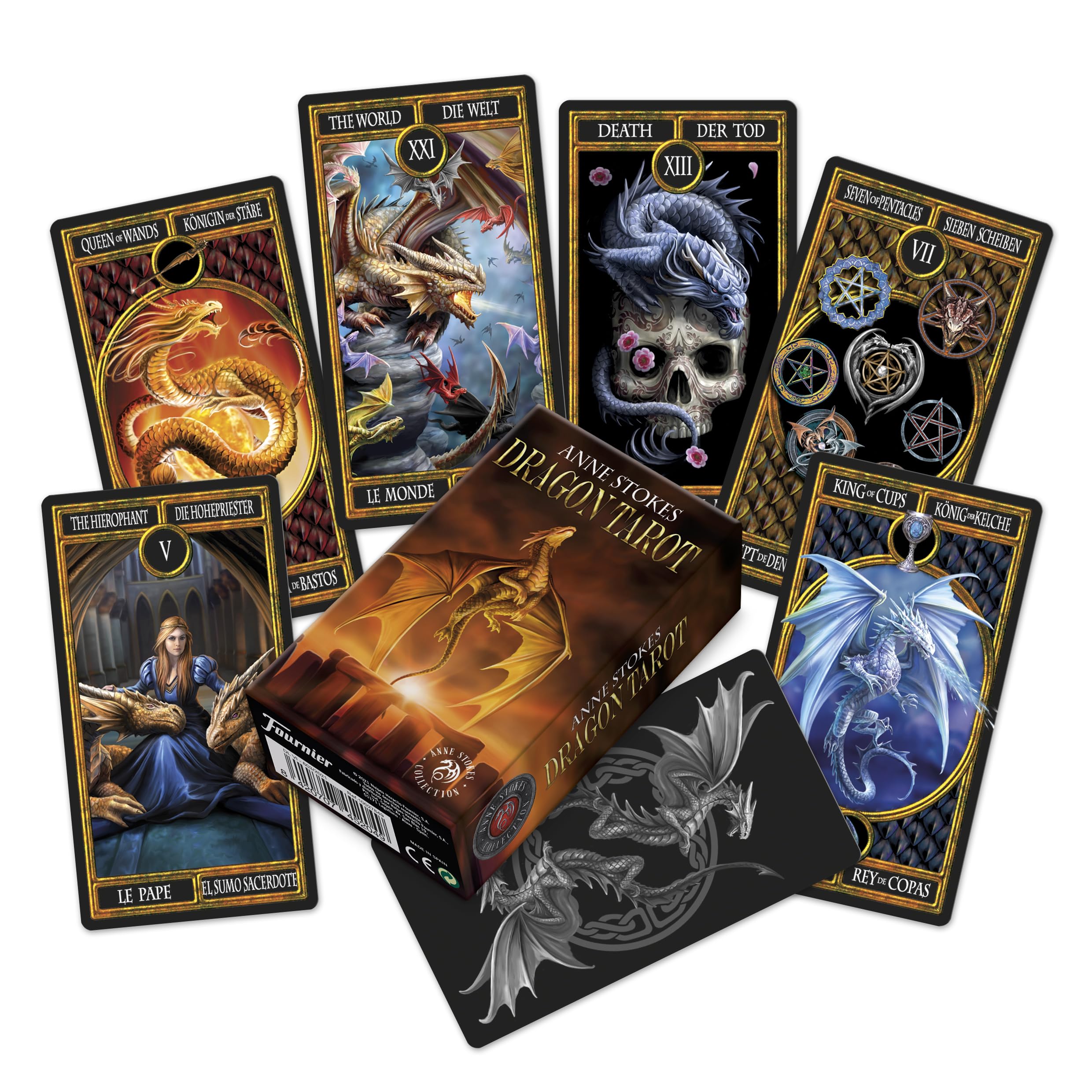 fournier-dragons-de-anne-stokes-baraja-de-tarot-78-cartas image 5