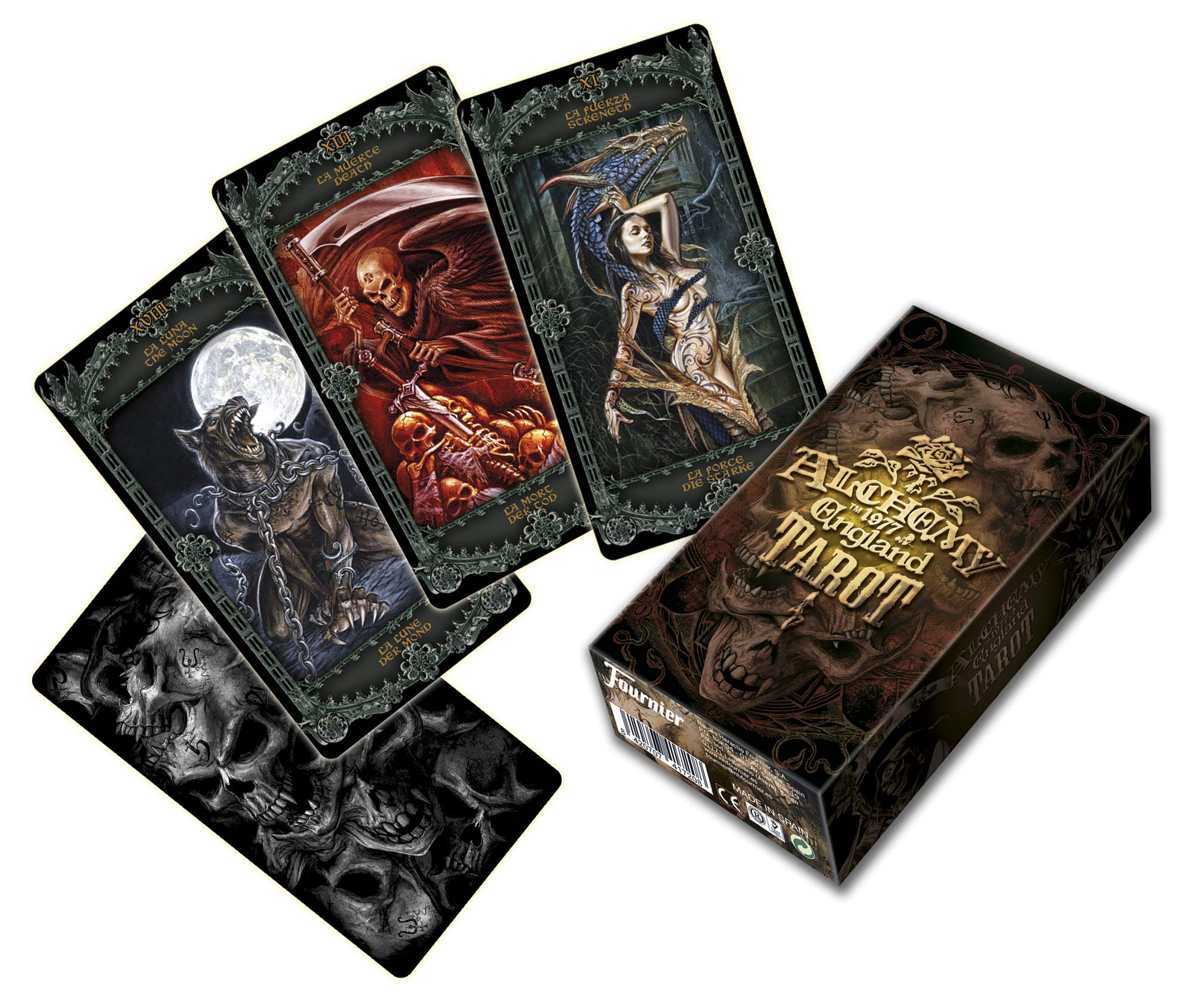 fournier-tarot-alchemy-negro-baraja-78-cartas image 5