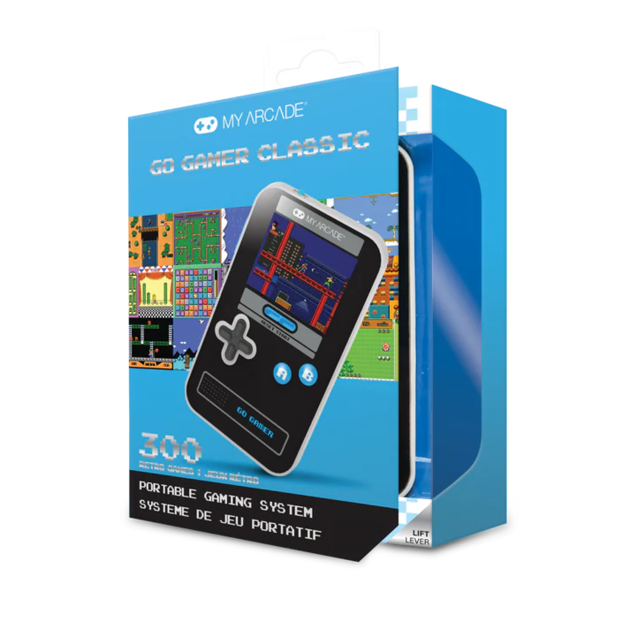 my-arcade-go-gamer-classic-black-blue-port-til-300-juegos image 4