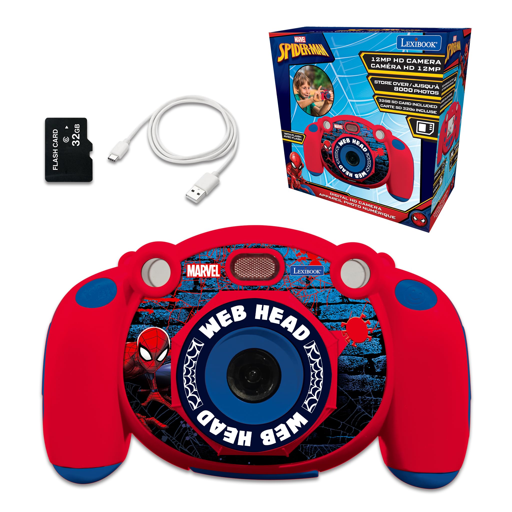 lexibook-spider-man-dj080sp-c-mara-digital-infantil image 1