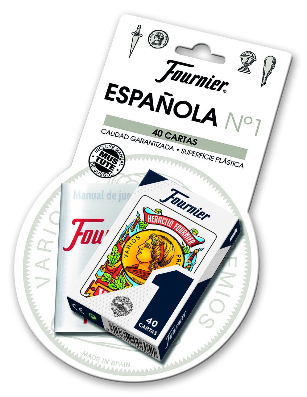 fournier-n-1-baraja-espa-ola-40-cartas-reglamento-mus-y-tute image 1