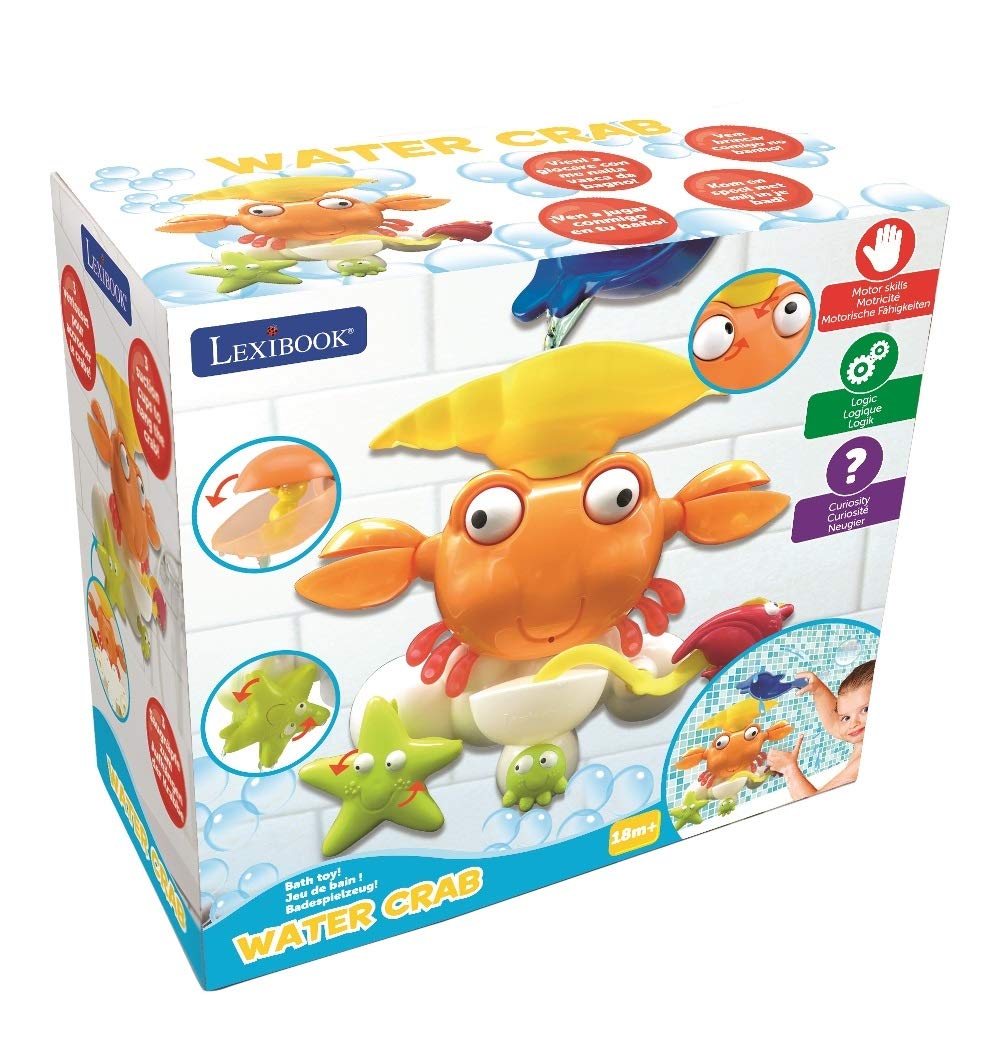 lexibook-it025-cangrejo-de-agua-juguete-de-ba-o-naranja-con-ventosas image 5