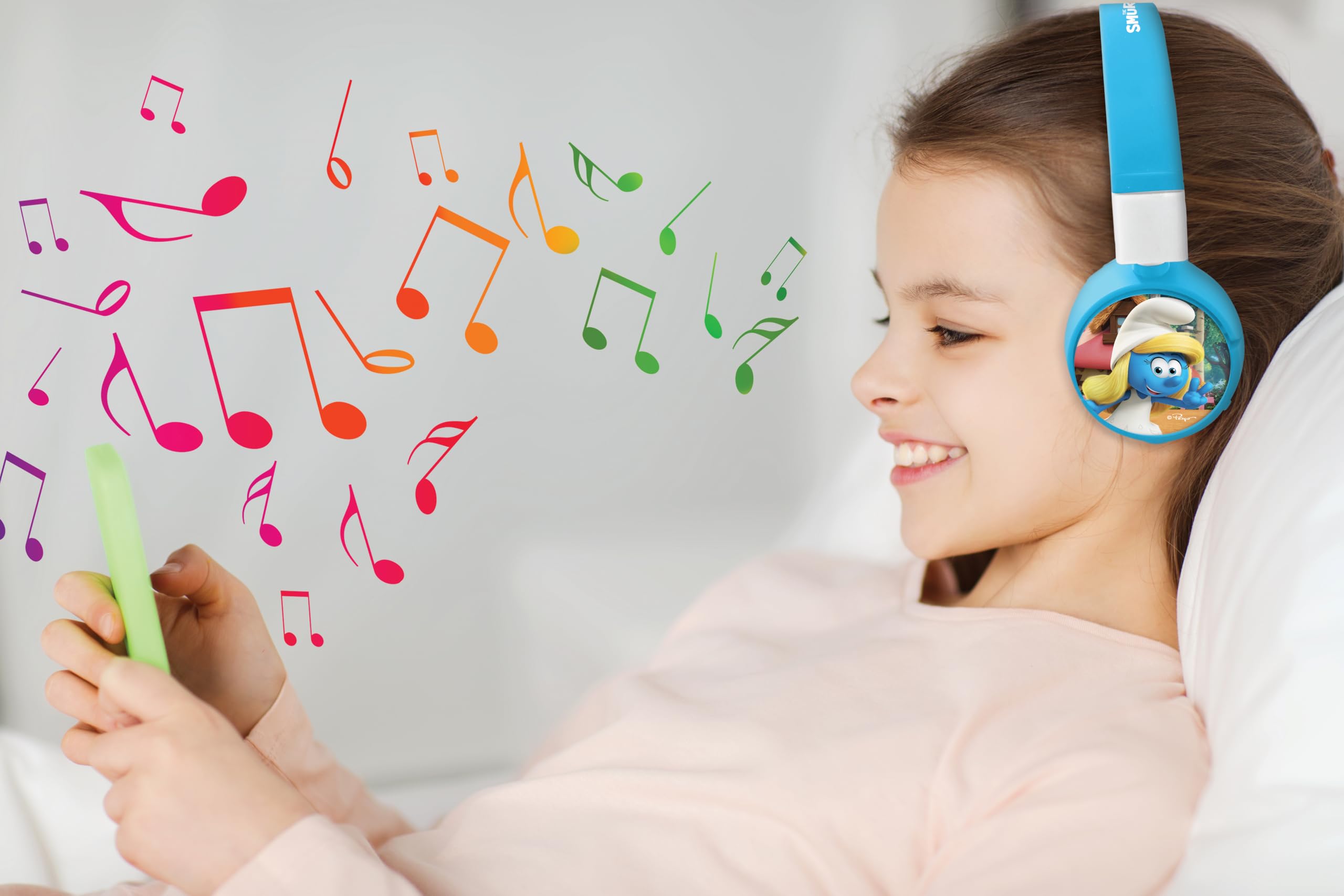 lexibook-los-pitufos-hpbt010sf-auriculares-bluetooth-infantiles image 4