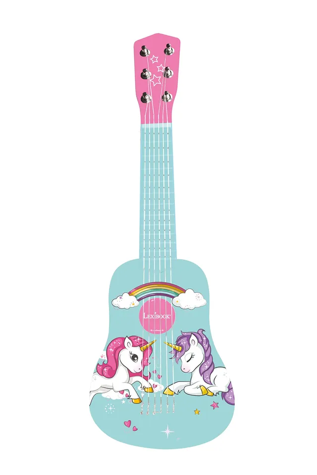 lexibook-k205uni-guitarra-de-madera-unicornio-53-cm-6-cuerdas image 1