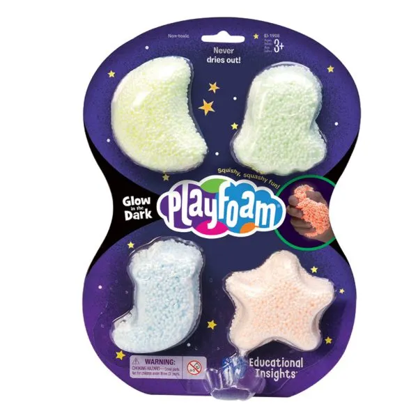 falomir-juegos-playfoam-glow-in-the-dark-4-pack-masa-moldeable image 1