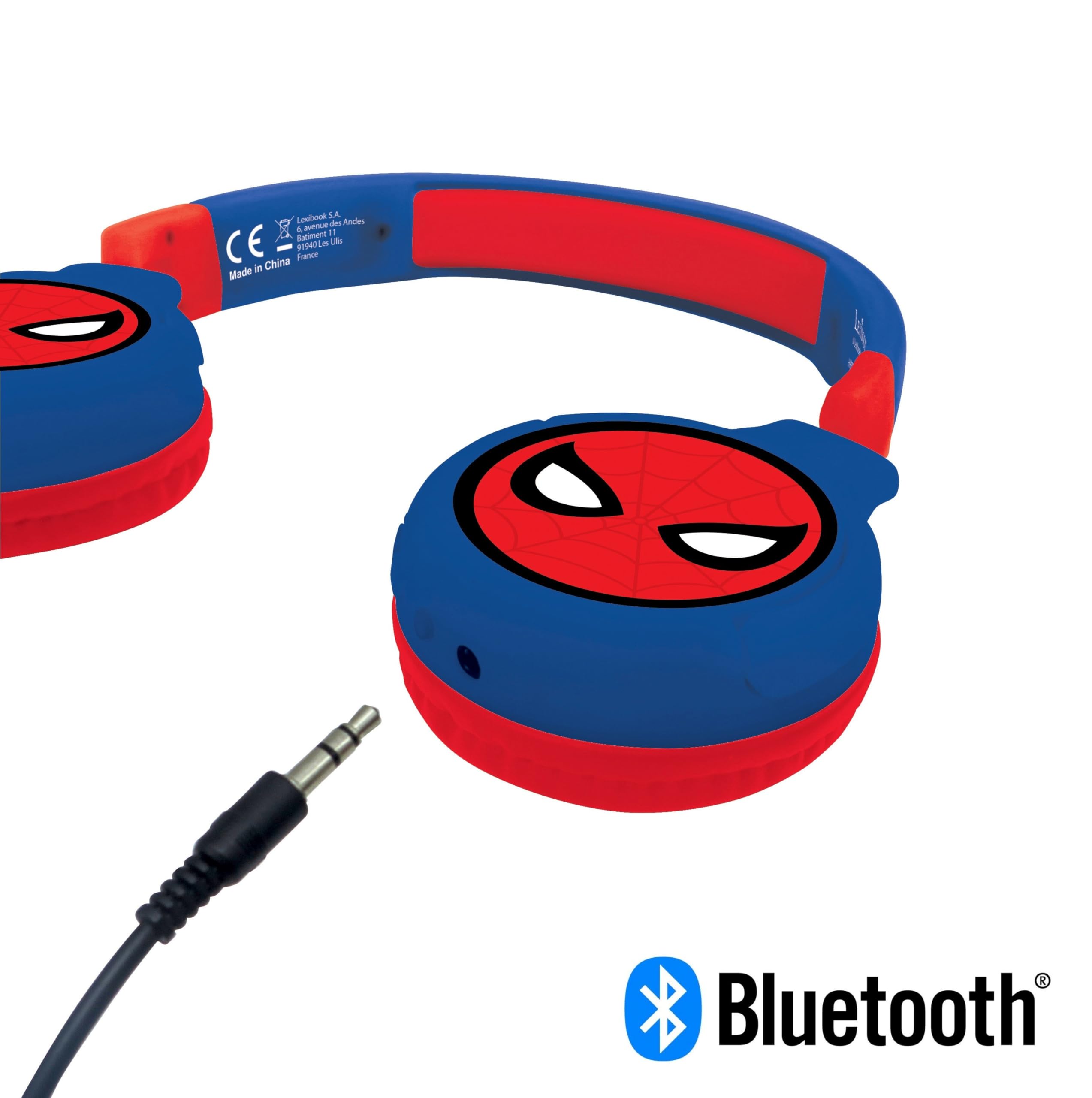 lexibook-spider-man-hpbt010splxb-auriculares-bluetooth-infantiles image 2