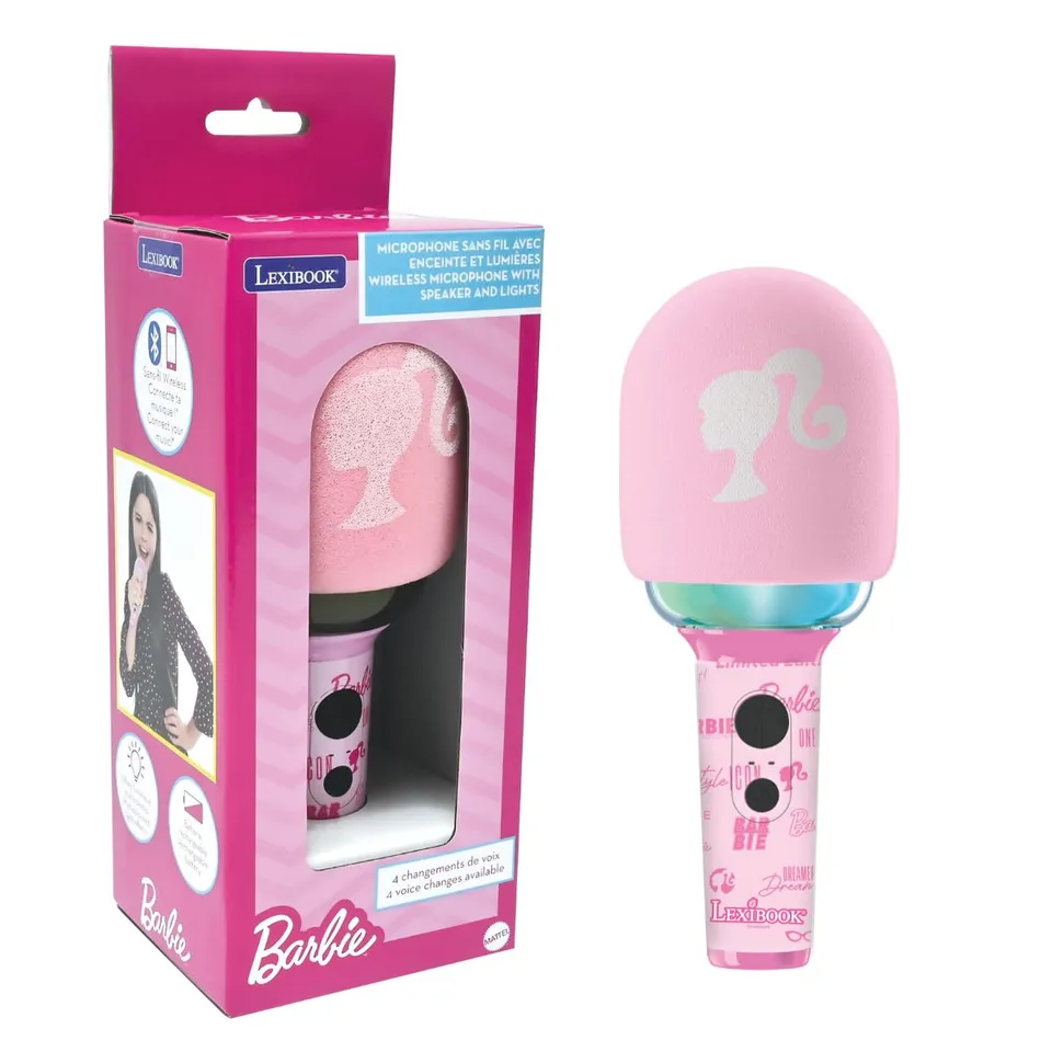 lexibook-barbie-micr-fono-karaoke-inal-mbrico-mic280bb image 1