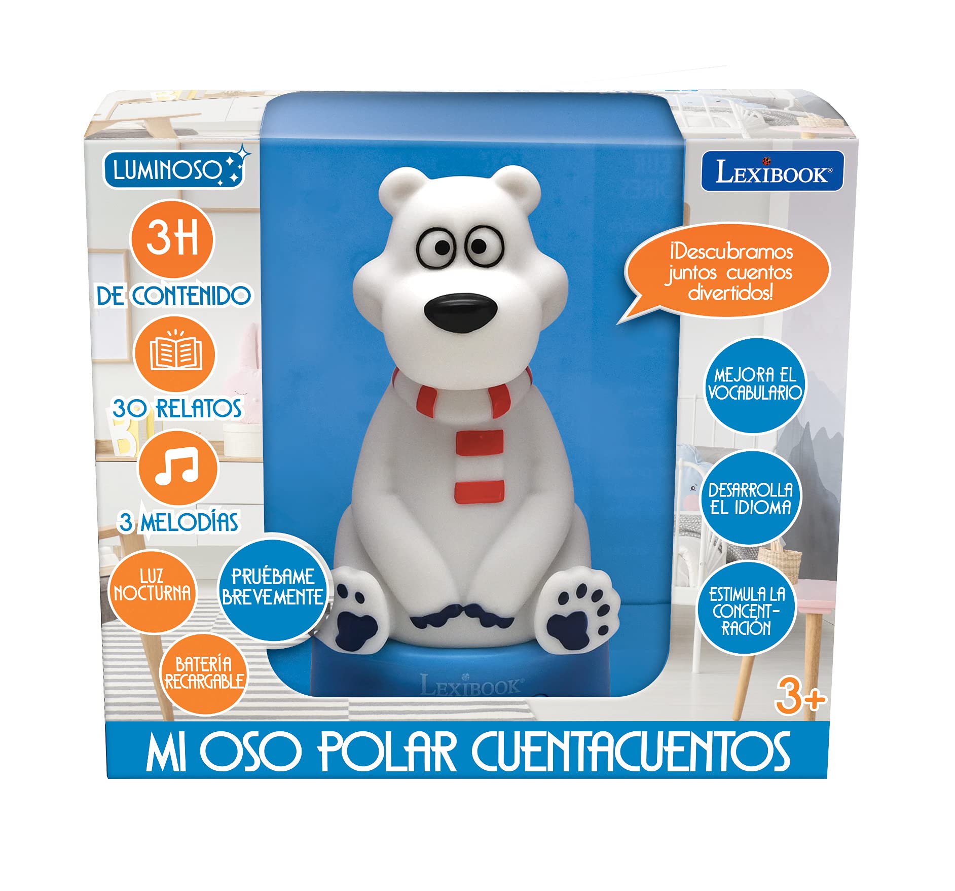 lexibook-oso-cuentacuentos-luminoso-stn01anxes-peluche-luz image 7