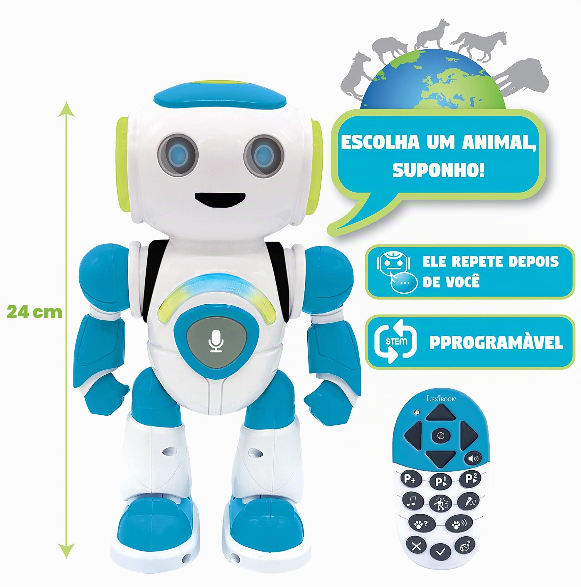 lexibook-powerman-jr-rob20pt-robot-interactivo-azul image 2