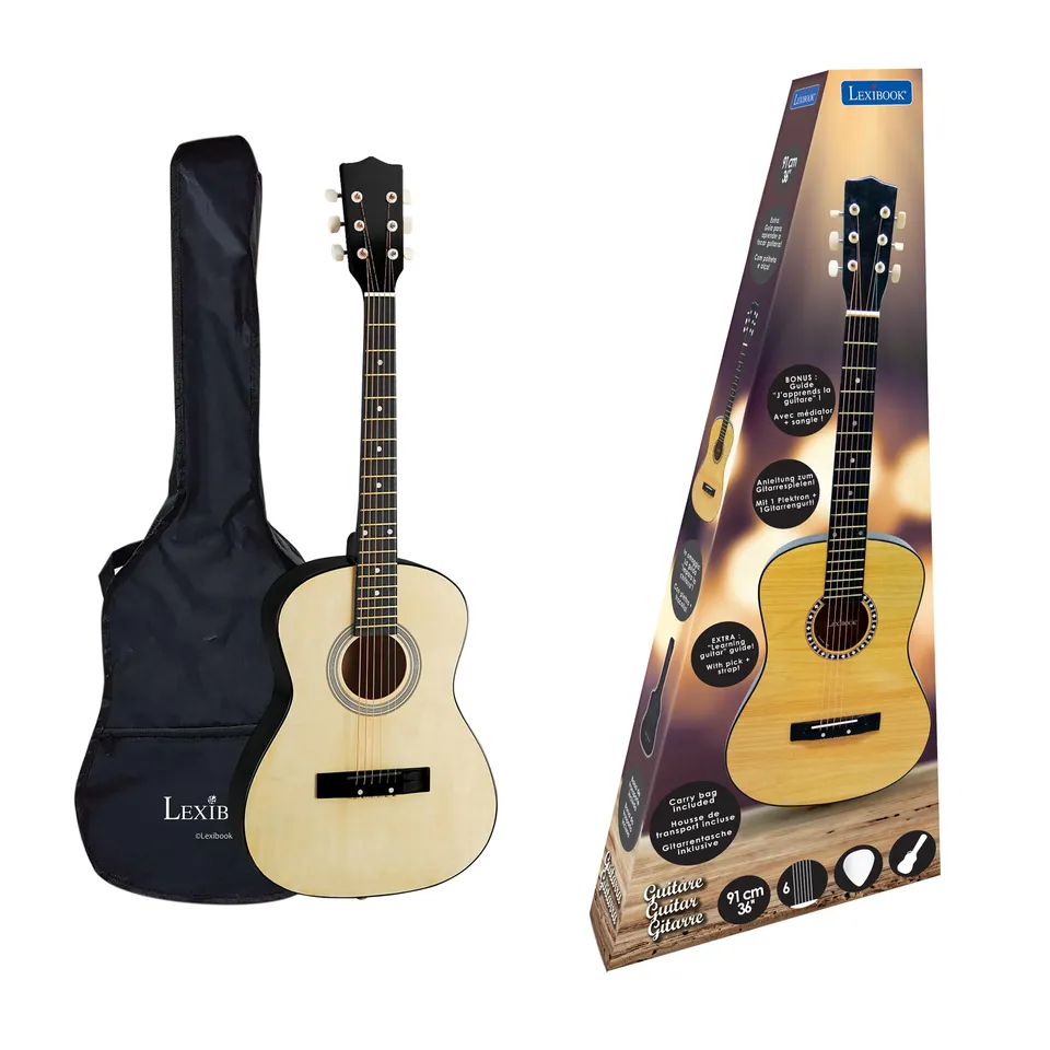 lexibook-k2200-guitarra-ac-stica-de-madera-91-cm image 1