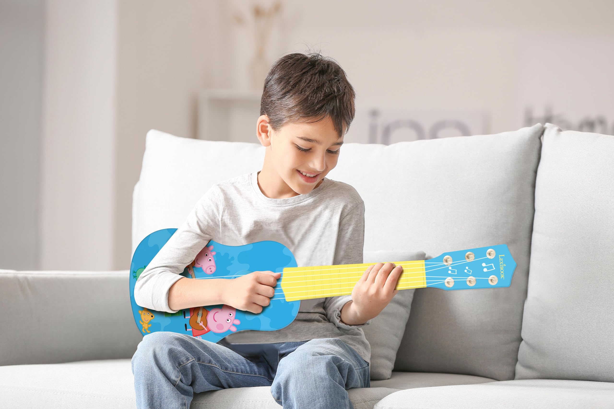 lexibook-k200pplxb-peppa-pig-mi-primera-guitarra-21-6-cuerdas-nailon image 6