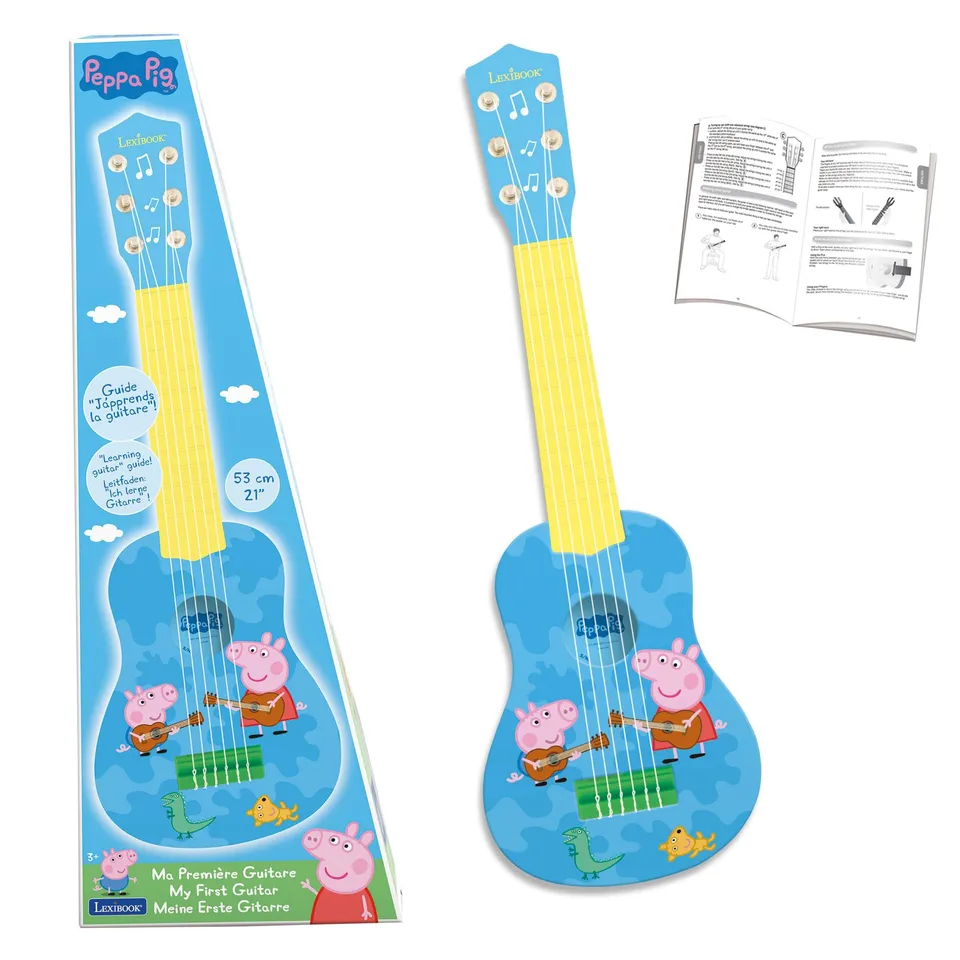 lexibook-k200pplxb-peppa-pig-mi-primera-guitarra-21-6-cuerdas-nailon image 1
