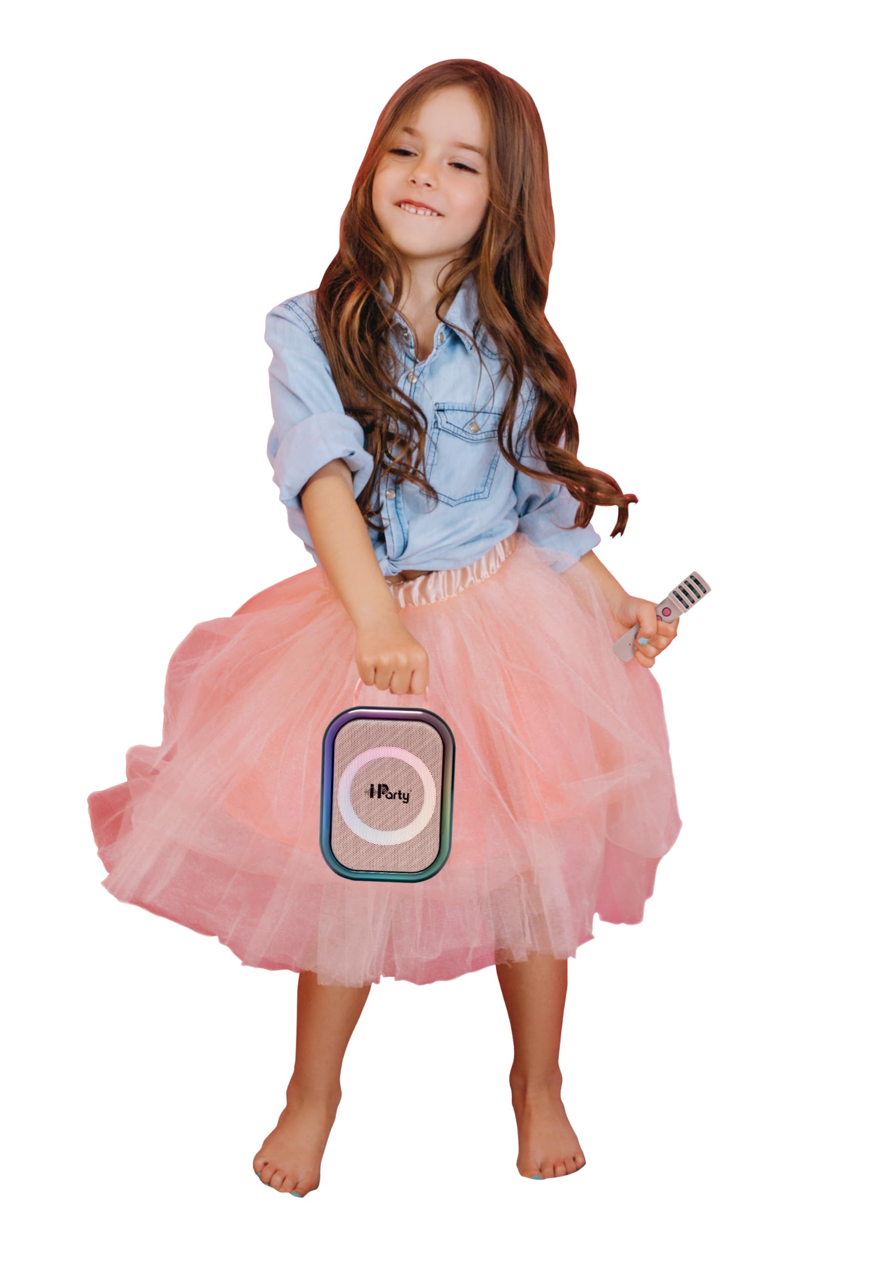 lexibook-altavoz-karaoke-inal-mbrico-rosa-btc030pk-con-2-micr-fonos image 4