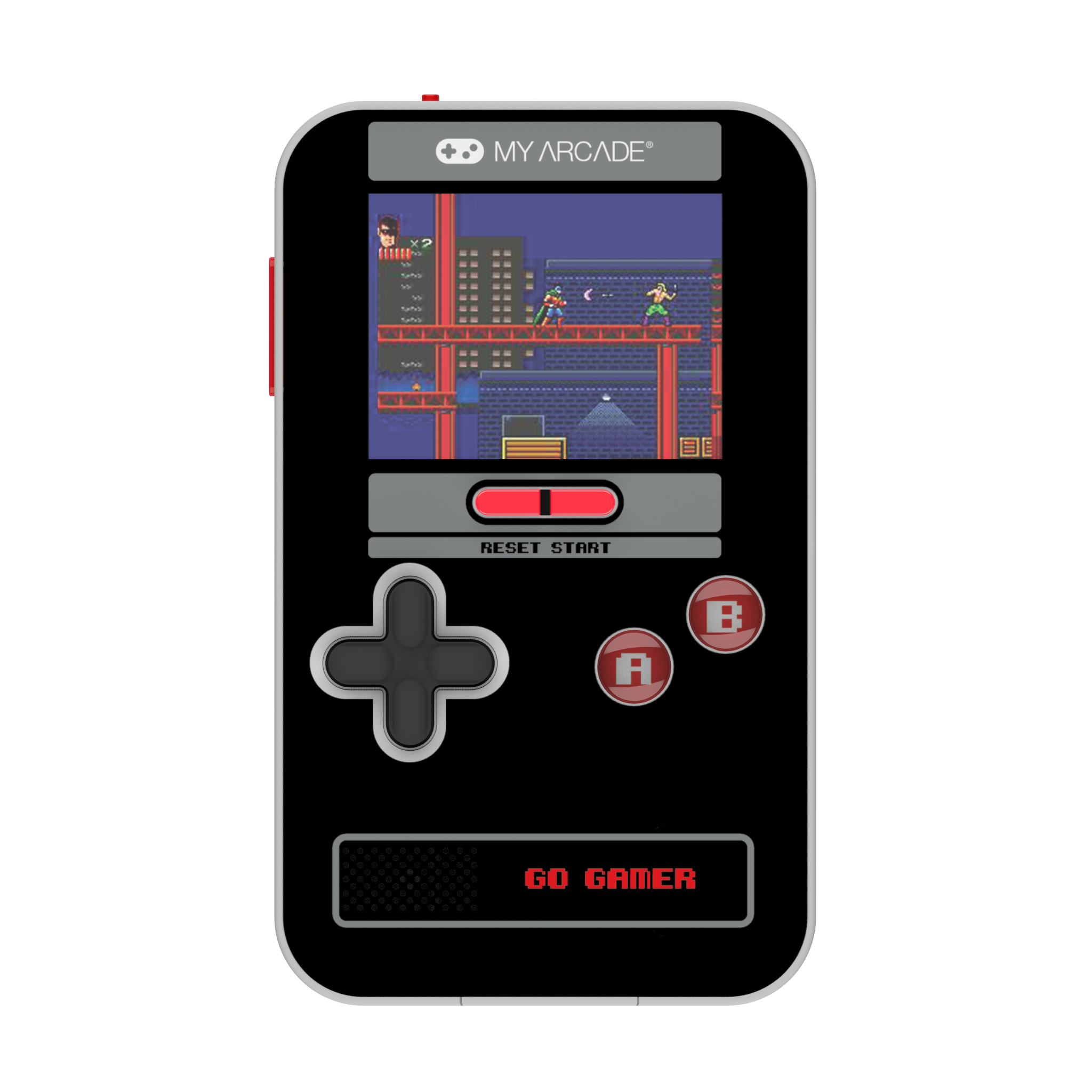 my-arcade-go-gamer-classic-black-red-consola-port-til-300-juegos image 2