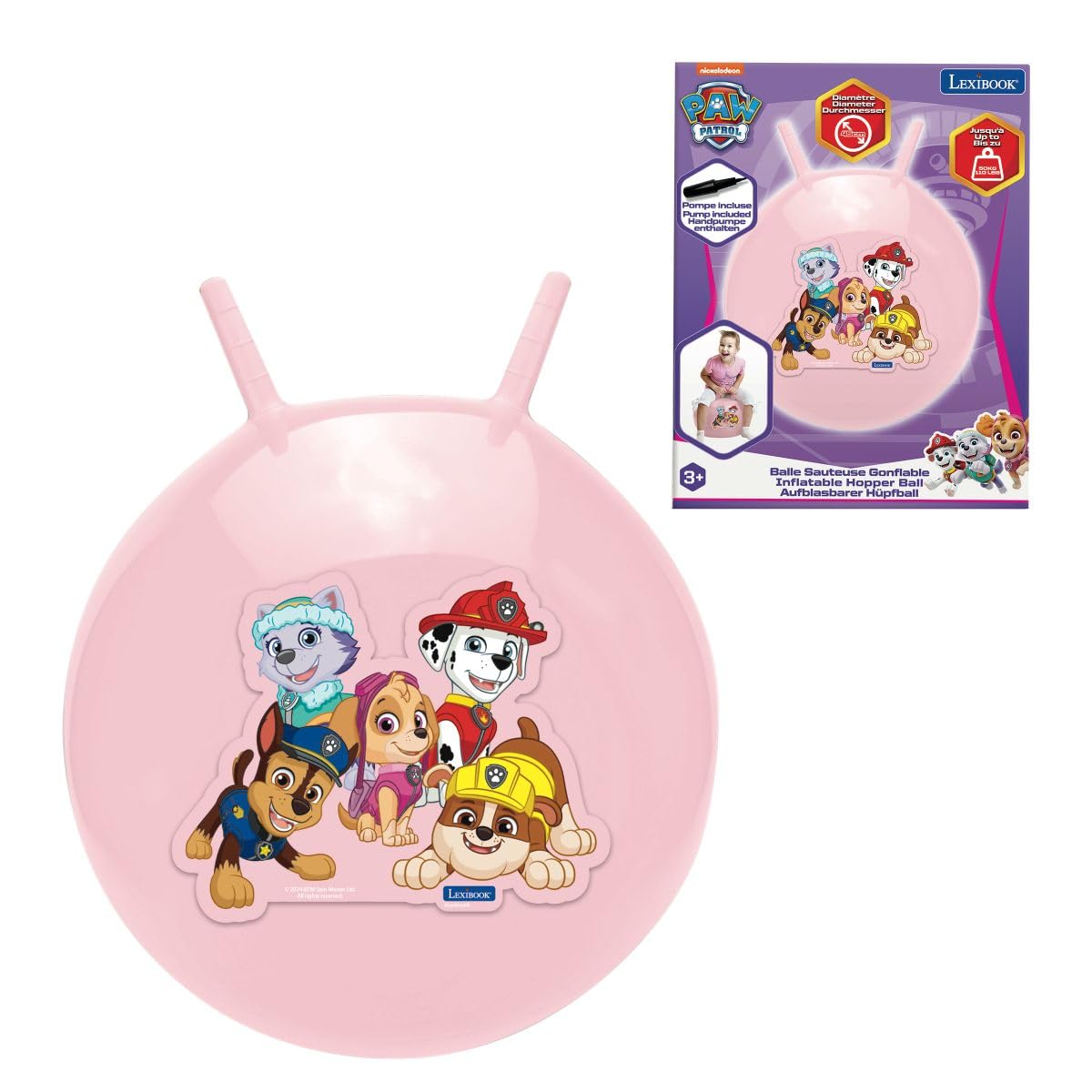 lexibook-peppa-pig-pelota-saltarina-hinchable-bg040pp-45-cm image 6