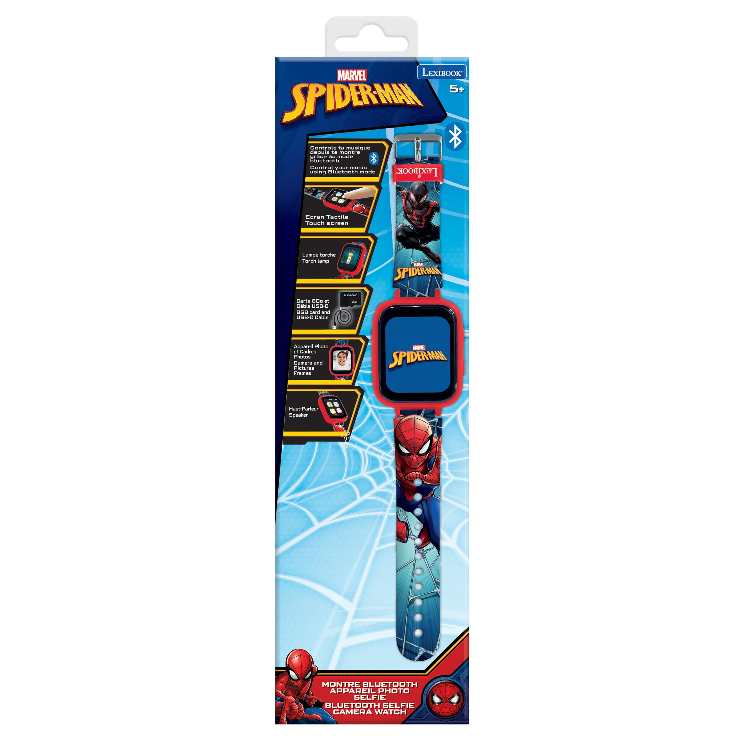 lexibook-spider-man-reloj-bluetooth-con-c-mara-dmw071sp image 5