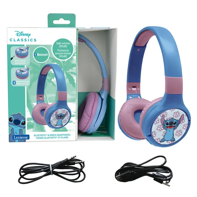 lexibook-stitch-auriculares-bluetooth-hpbt010dlxb-2-en-1 image 1