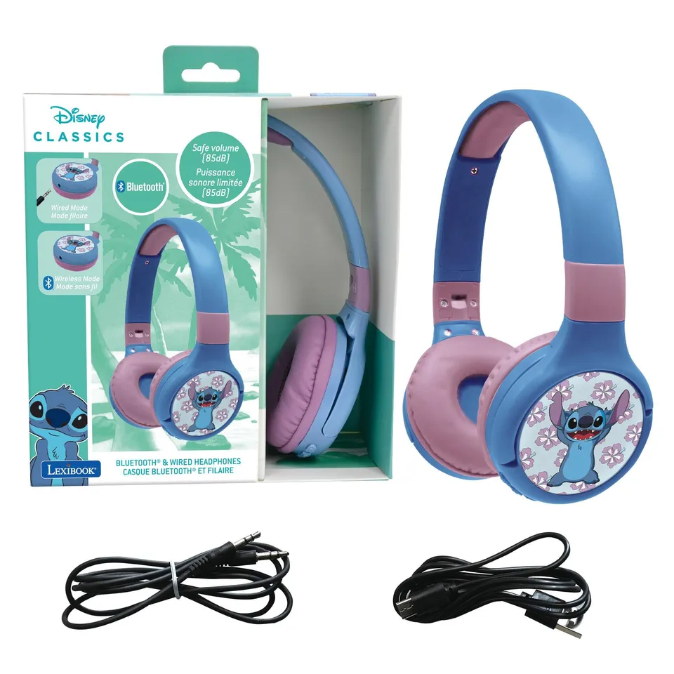 lexibook-stitch-auriculares-bluetooth-hpbt010dlxb-2-en-1 image 1