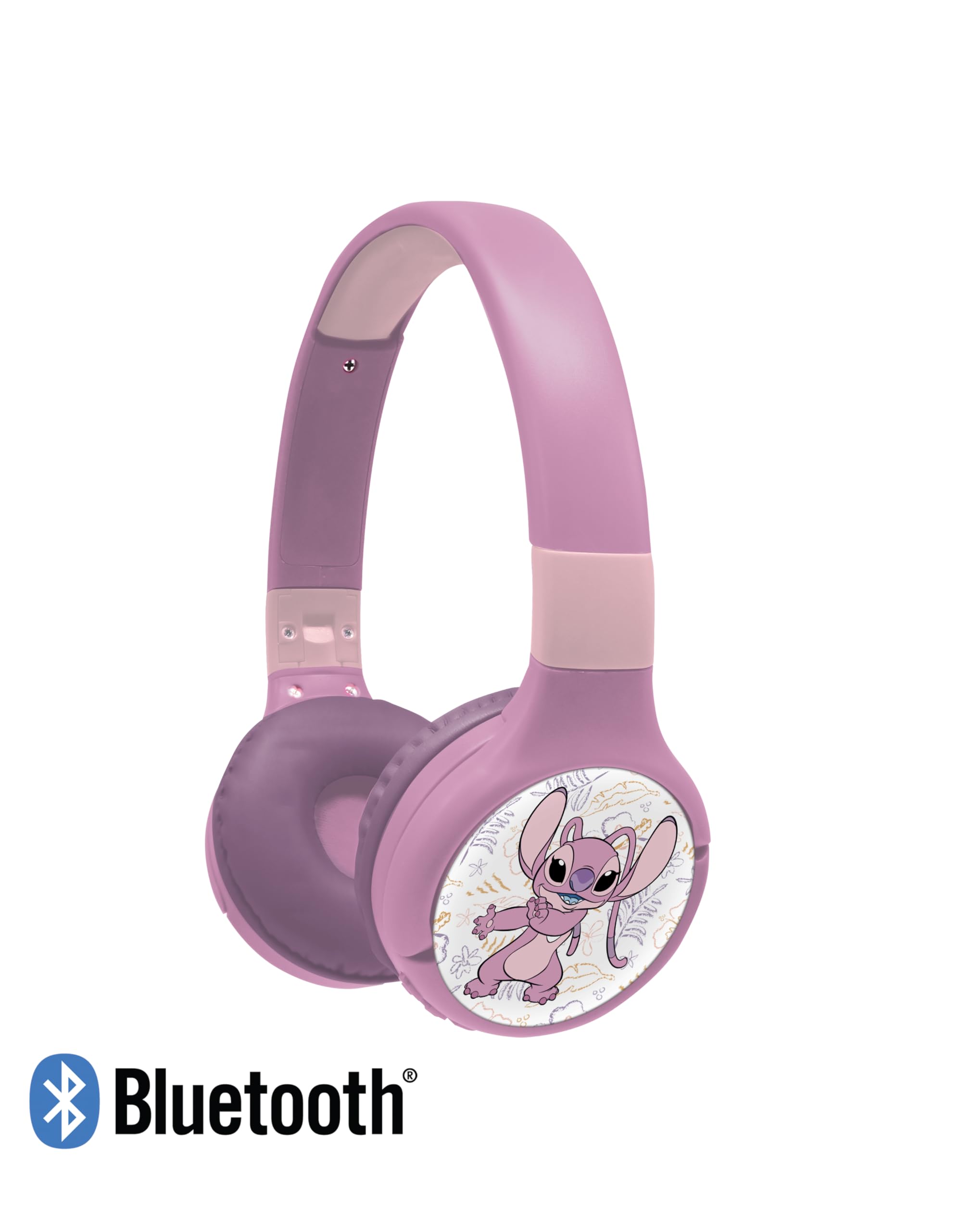 lexibook-hpbt010d1-auriculares-bluetooth-infantiles-stitch-angel-2-en-1 image 2