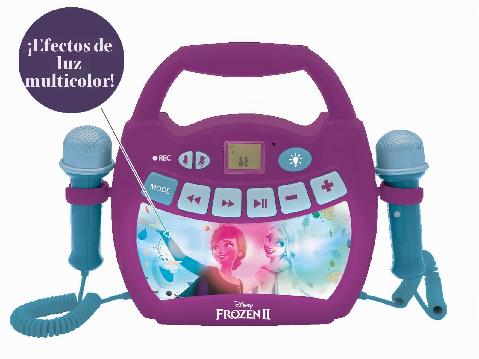 lexibook-frozen-reproductor-karaoke-mp320fzz-con-2-micr-fonos image 3