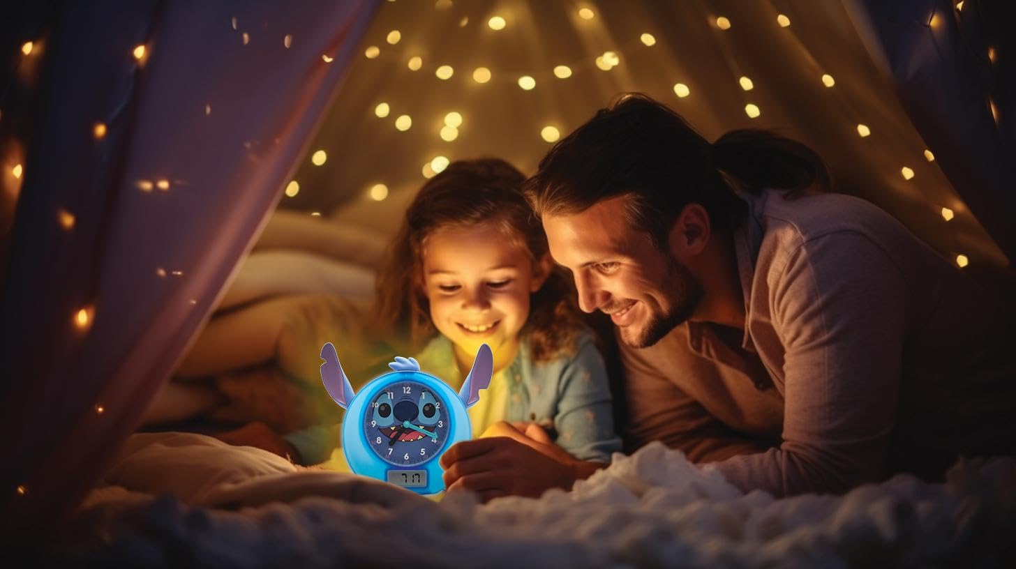 lexibook-rlt100dlxb-stitch-reloj-compa-ero-de-sue-o-con-luz-y-melod-as image 4