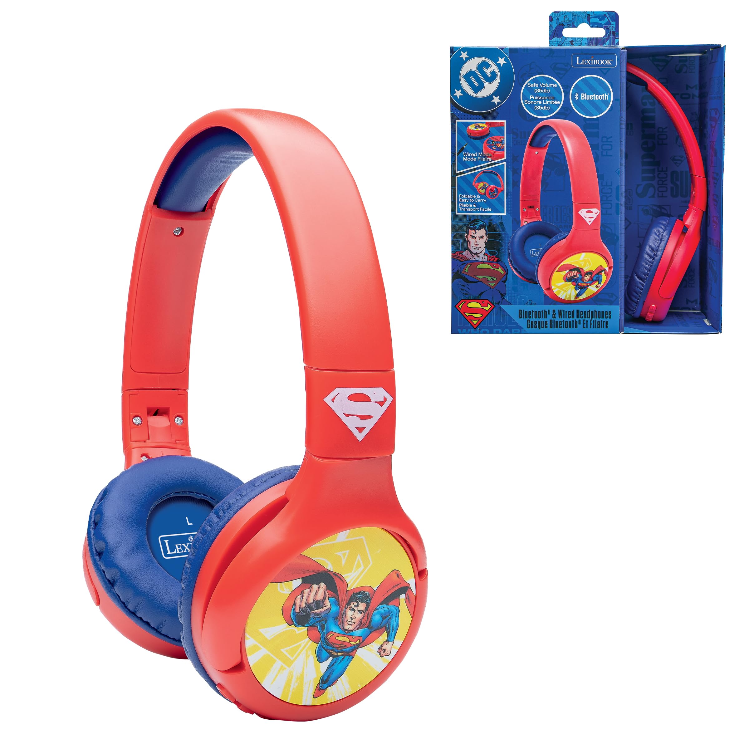 lexibook-superman-auriculares-bluetooth-hpbt010su image 1