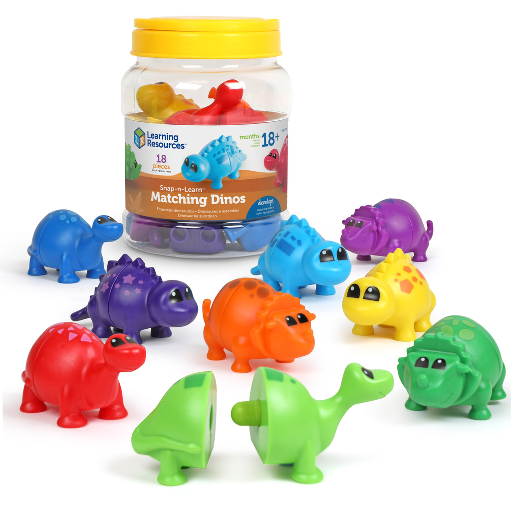 falomir-juegos-snap-n-learn-matching-dinos-juego-educativo image 2