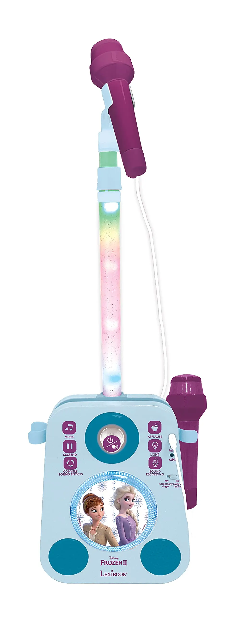 lexibook-frozen-k140fz-altavoz-musical-luminoso-con-2-micr-fonos image 1